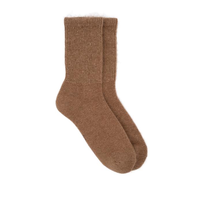 Wool socks in brown tone