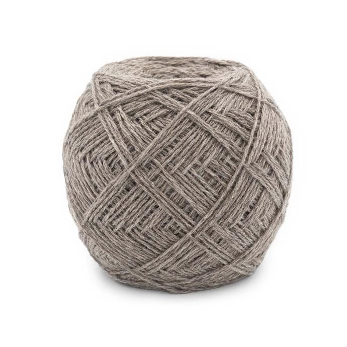 Knitting yarn made from grey yak wool