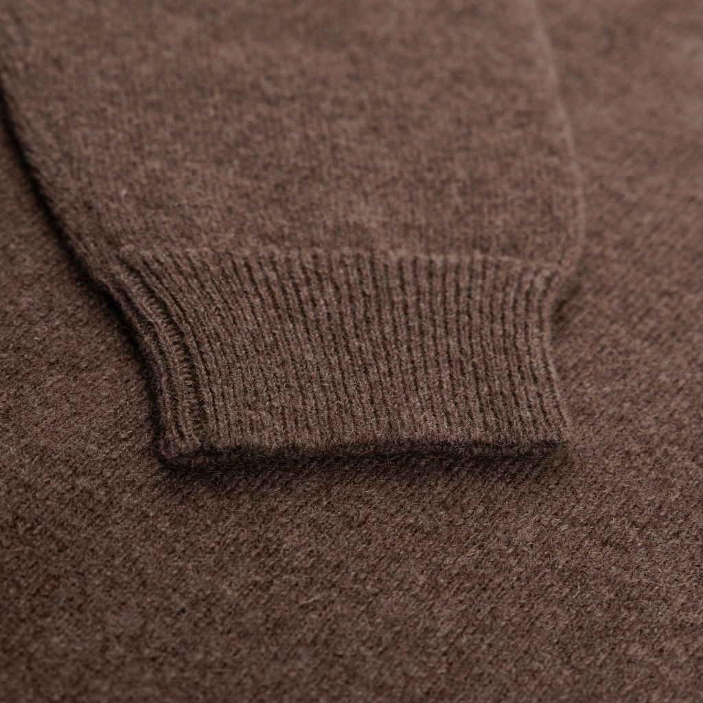 Cardigan für Damen mit Rundkragen und Knöpfen - Ärmeldetail