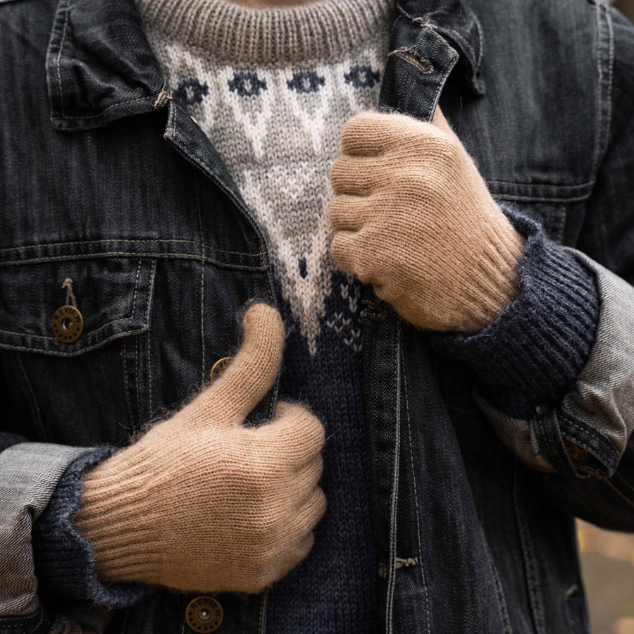 Handschuhe aus Kamelwolle, Beispielbild