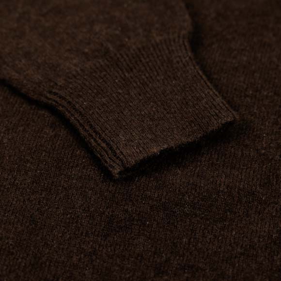 Pullover aus Yakwolle, dunkelbraun