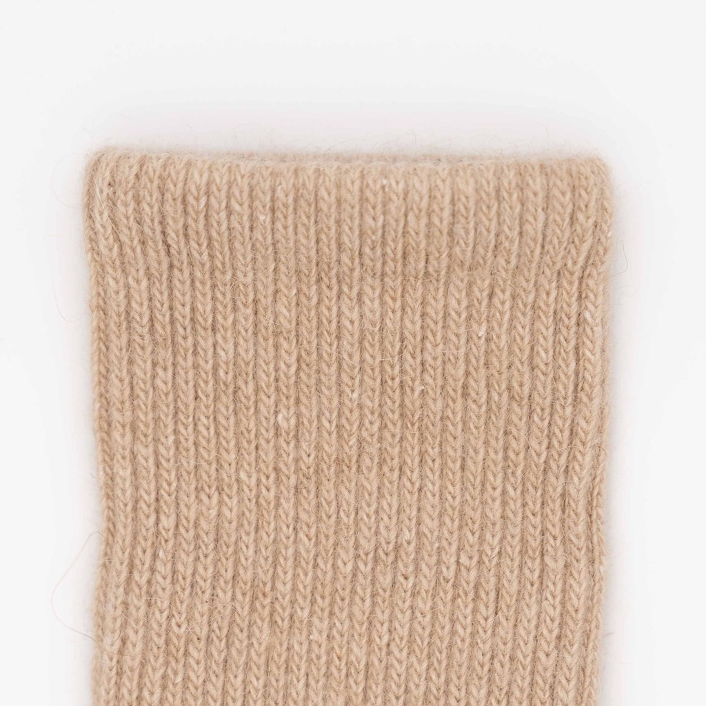 Socken aus Kamelwolle, beige