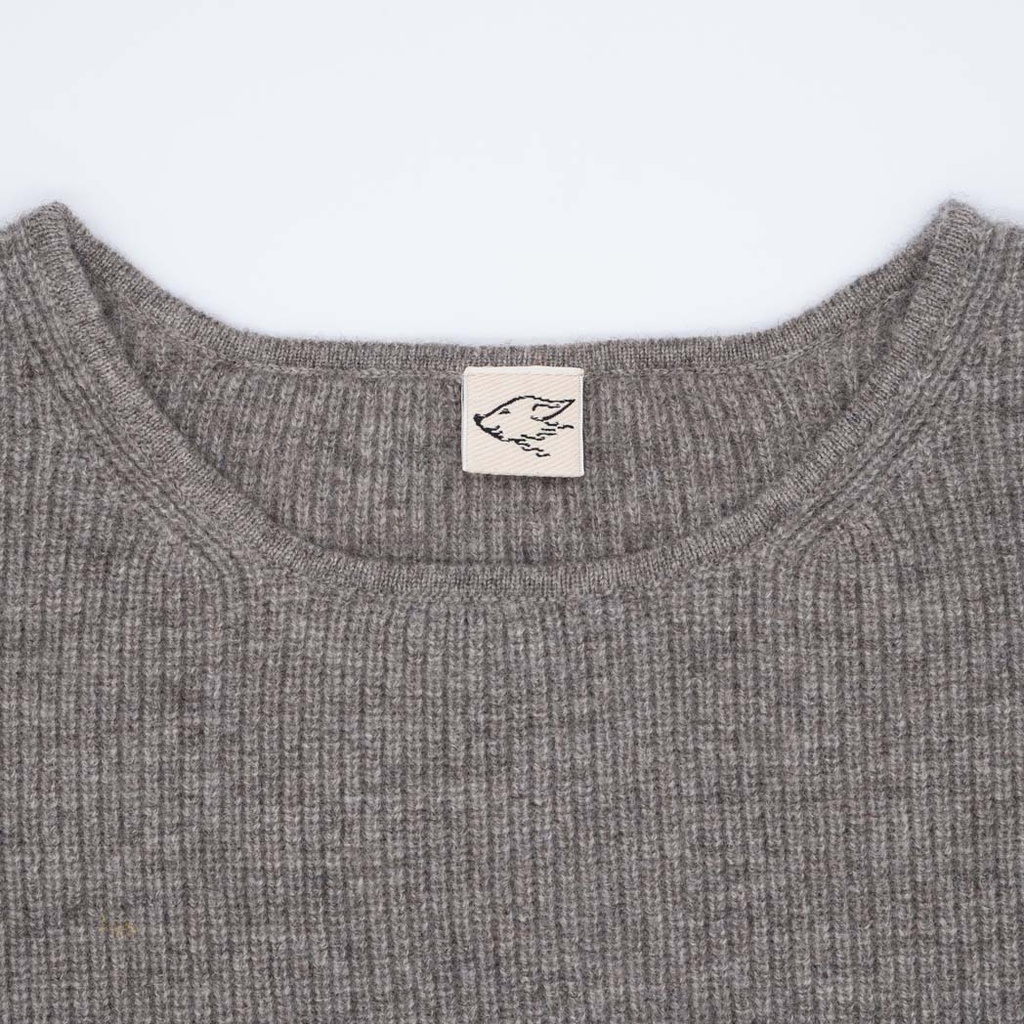 Loose Fit Pullover aus Yakwolle, grau