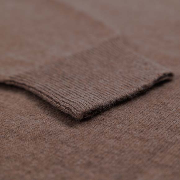 Pullover aus Yakwolle, dunkelbraun