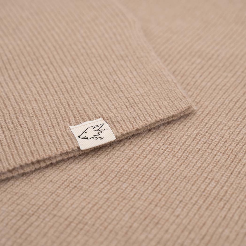 Loose Fit Pullover aus Kamelwolle, beige