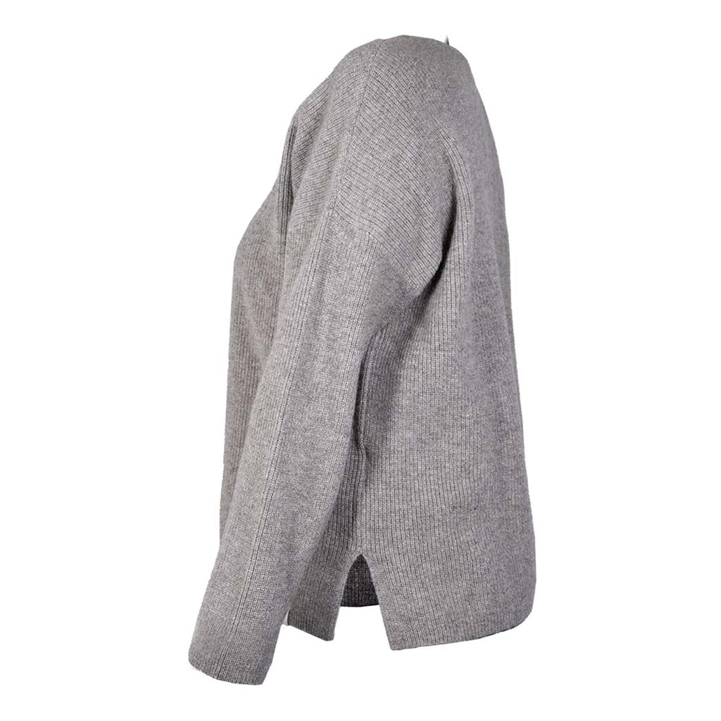 Loose Fit Pullover aus Yakwolle, grau