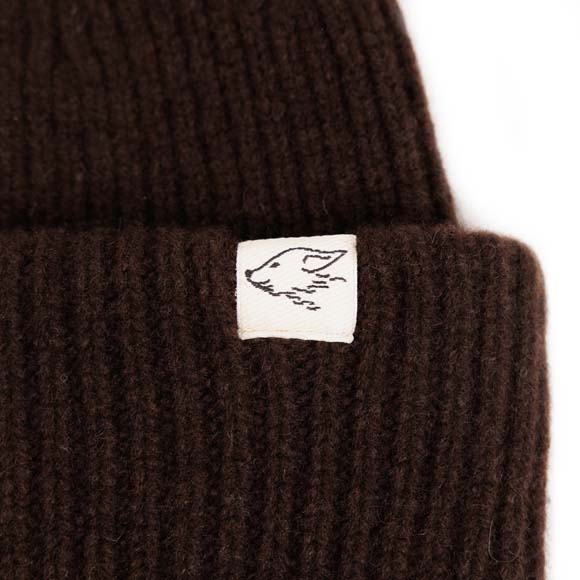 Beanie aus Yakwolle, dunkelbraun