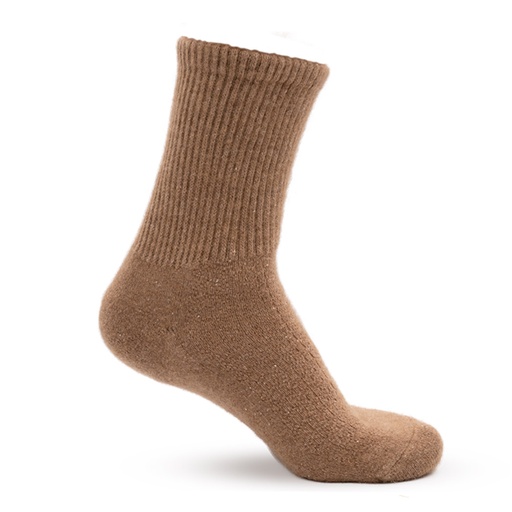 Camel wool socks, brown (35-37)