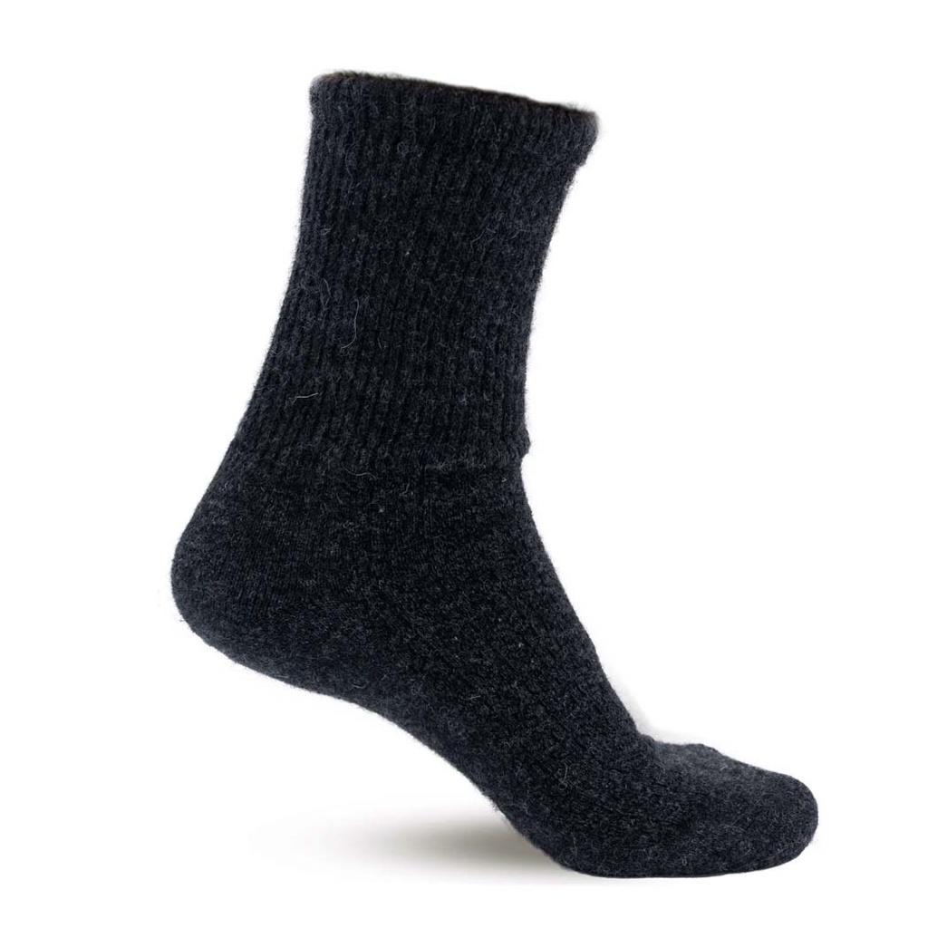 Socken aus Schafwolle, schiefergrau