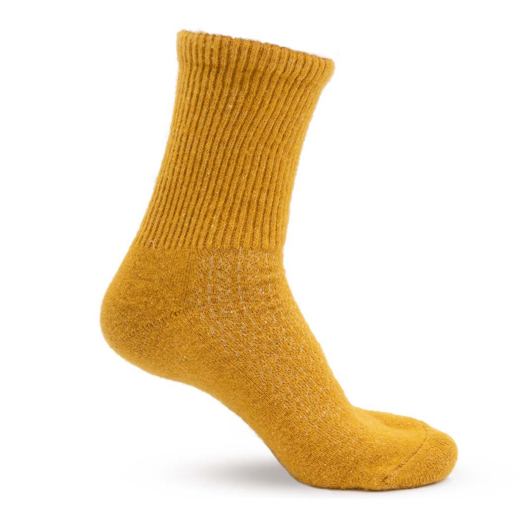 Sheep wool socks, mustard yellow (35-37)