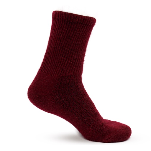 Sheep wool socks, wine red (35-37)