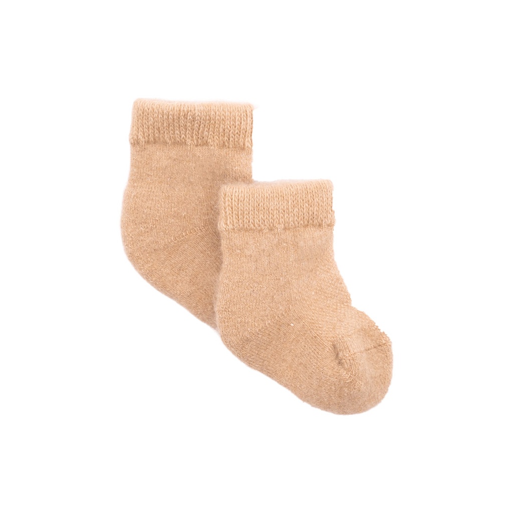 Babysocken aus Kamelwolle, beige