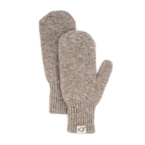 Mittens made of yak wool, grey (S)