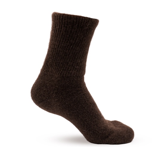 Yak wool socks, dark brown (35-37)