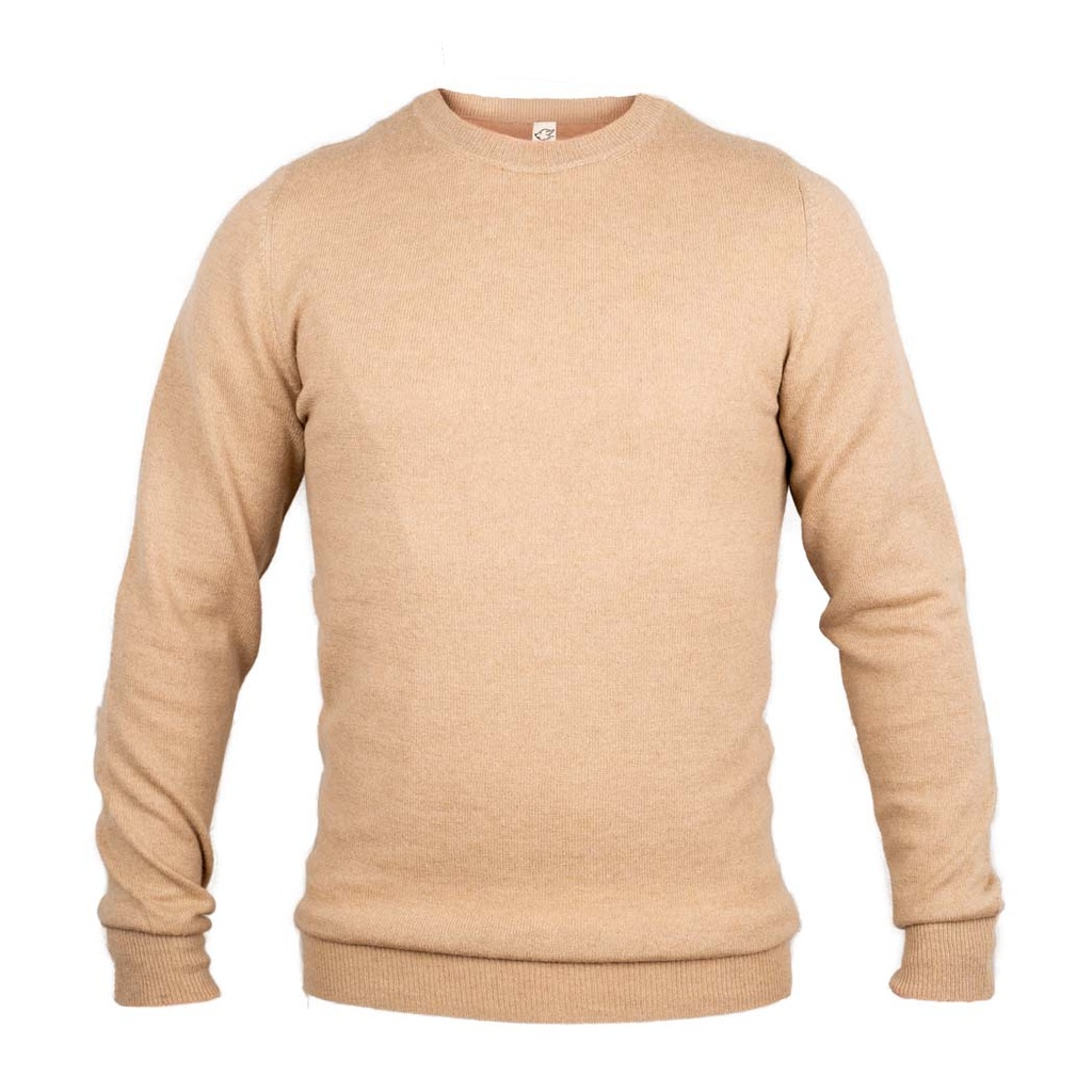 Slim Fit Pullover aus Kamelwolle, beige