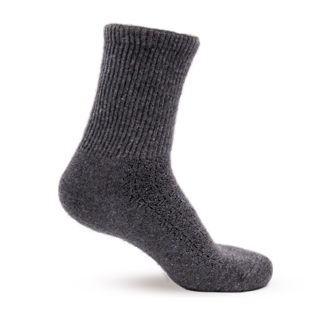 Socken aus Schafwolle, steingrau