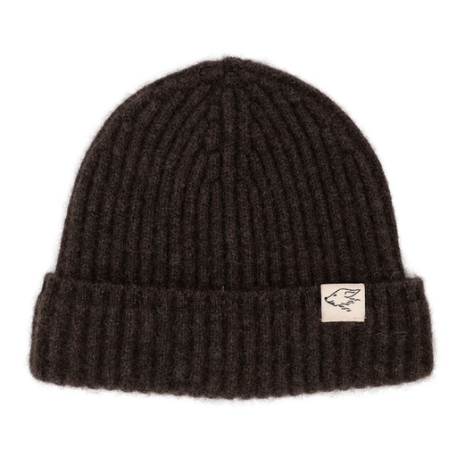 Hat made of yak wool, dark brown (Kids size)
