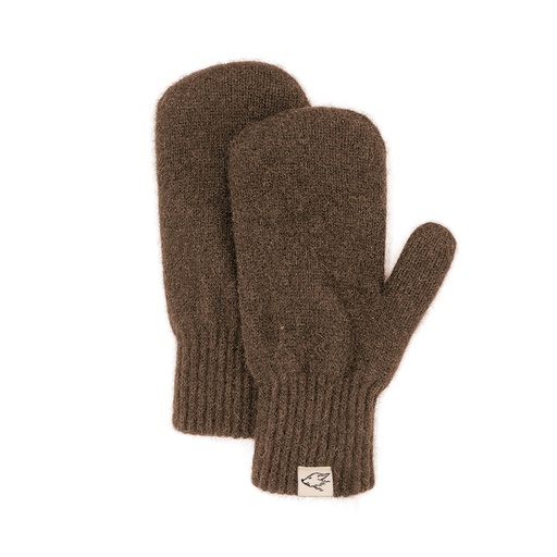 Mittens made of yak wool, yak-brown (S)