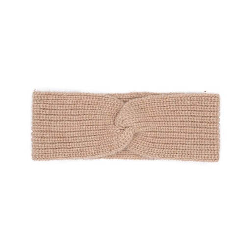 Headband made of camel wool (Twist design), beige