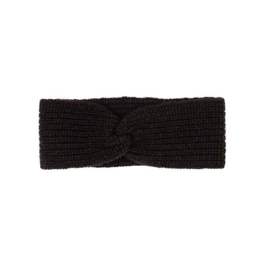 Stirnband aus Yakwolle (Knoten), dunkelbraun