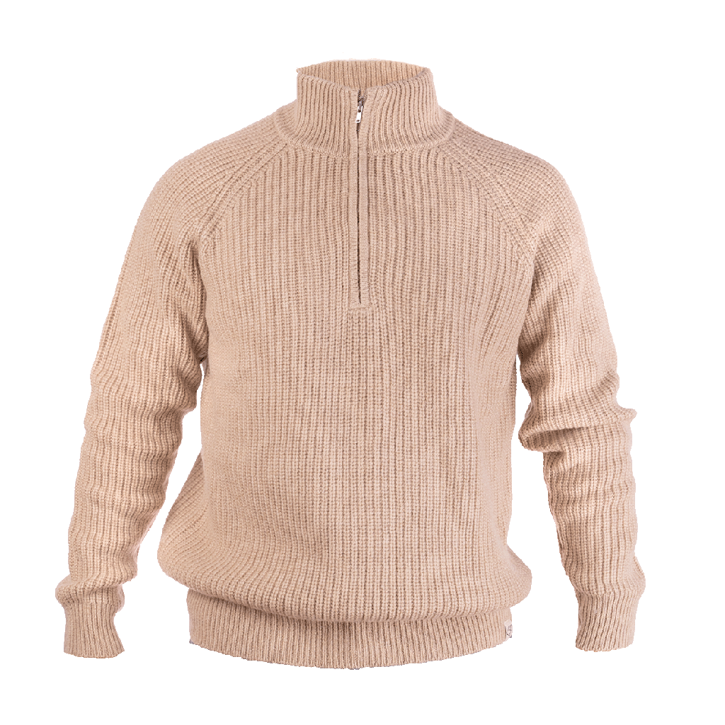 Troyer made from camel wool, beige