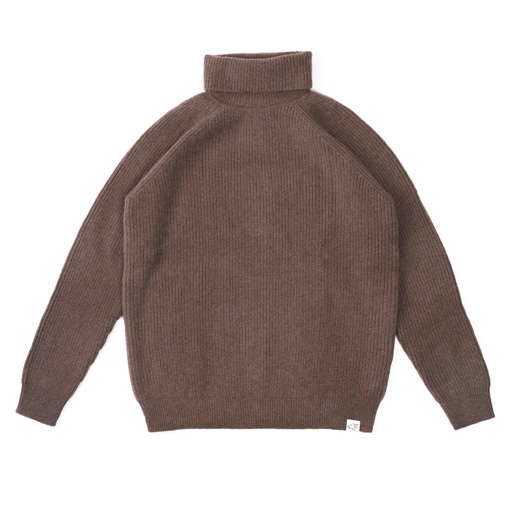 Turtleneck sweater made of yak wool, yak-brown (XS)