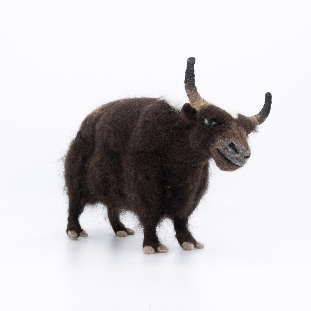 Felt yak cuddly toys