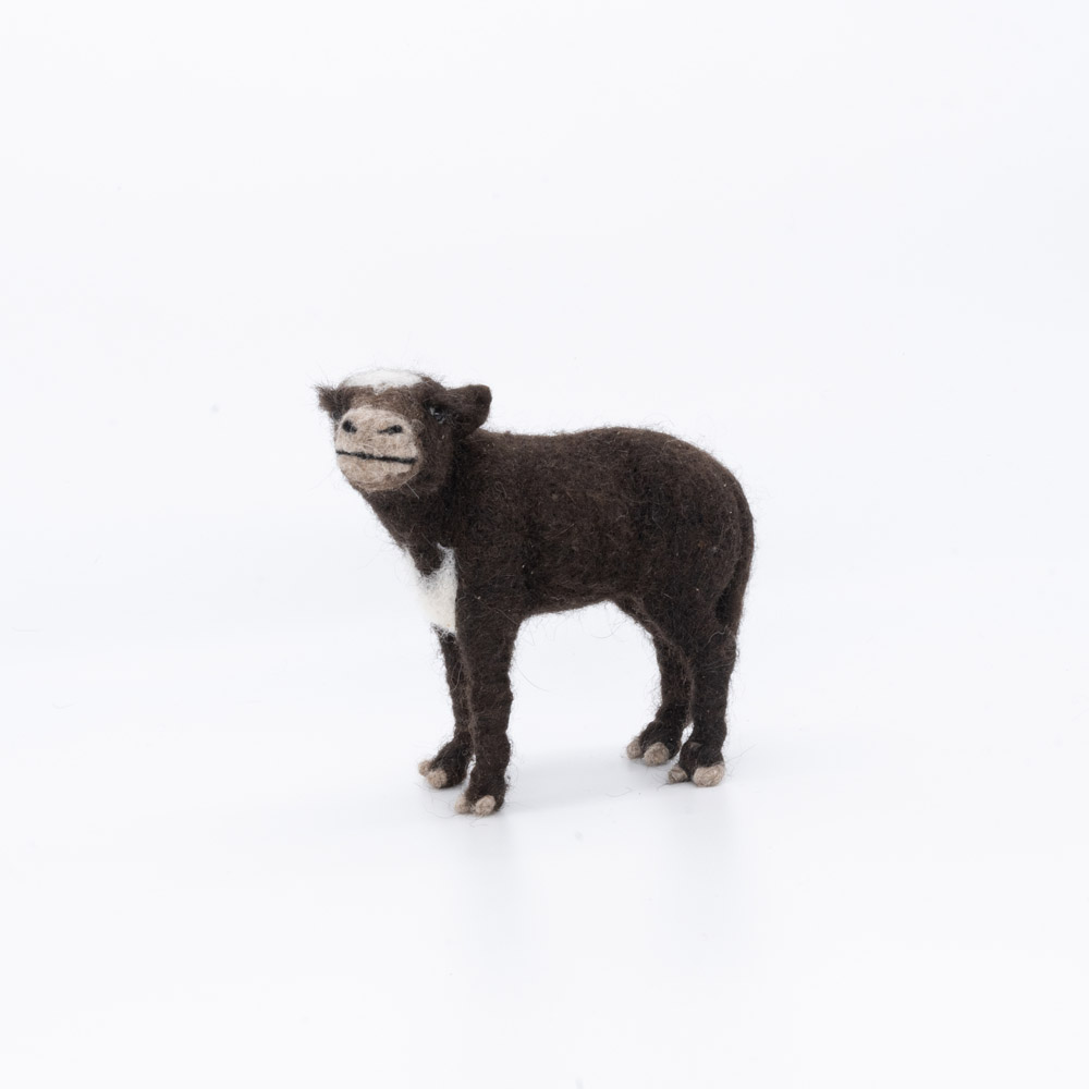 Felt yak cuddly toys (Baby yak (12 cm))