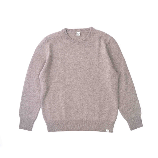 Crew-neck sweater made from yak wool, grey (XS)