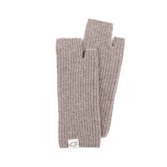 Wrist warmers made of yak wool, grey