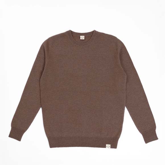 Slim Fit Pullover made of yak wool, yak brown
