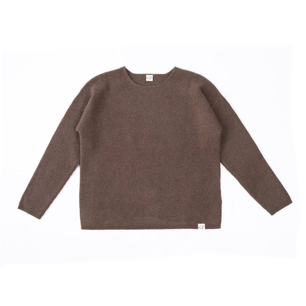 Loose Fit Pullover aus Yakwolle, yakbraun