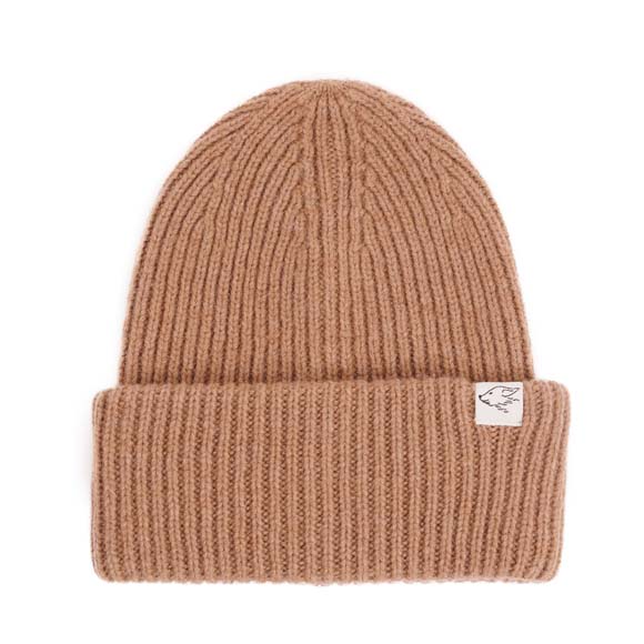 Big Beanie aus Kamelwolle, braun