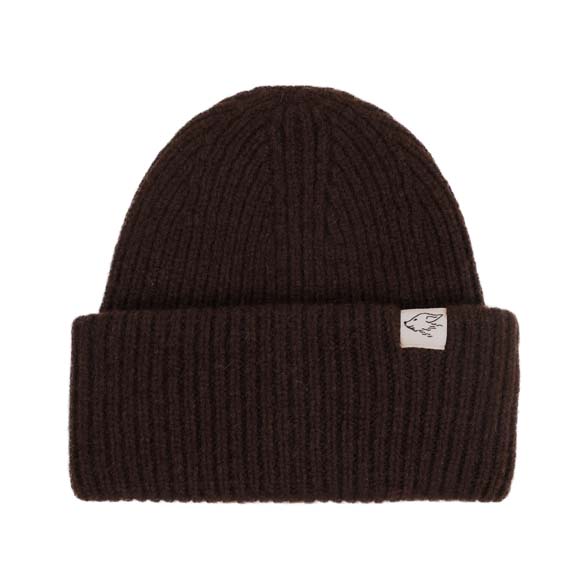 Big Beanie aus Yakwolle, dunkelbraun