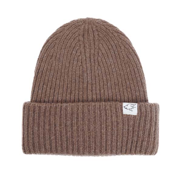 Big yak wool beanie, yak-brown