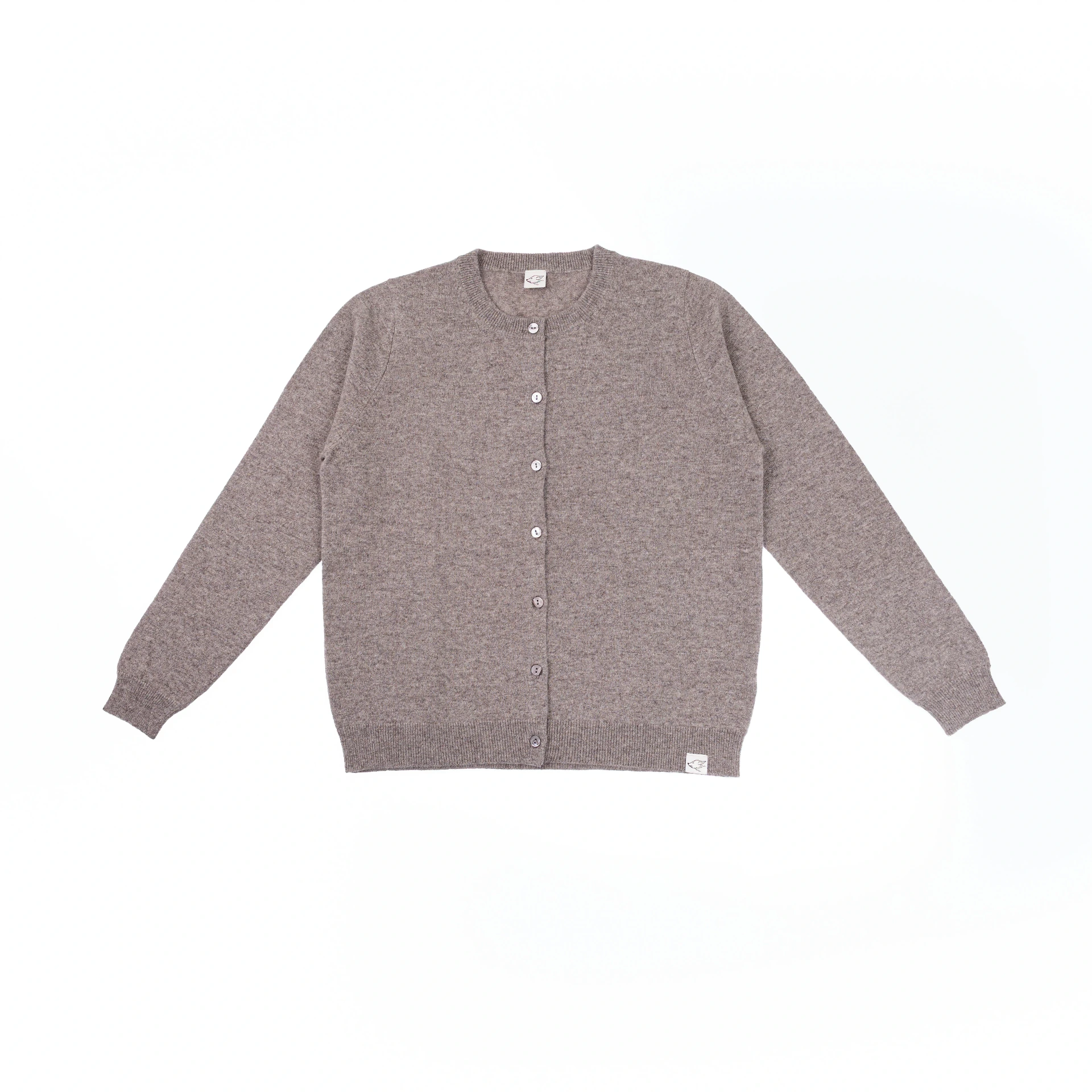 Cardigan aus Yakwolle, grau