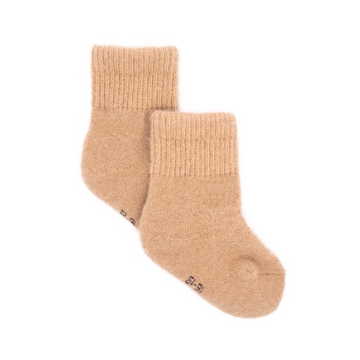 Kindersocken aus Kamelwolle, beige