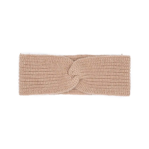 Headband made of camel wool, beige