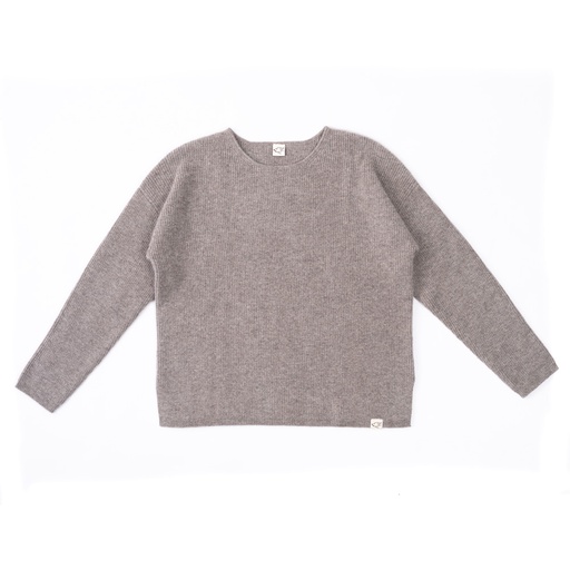 Loose Fit Pullover aus Yakwolle, grau