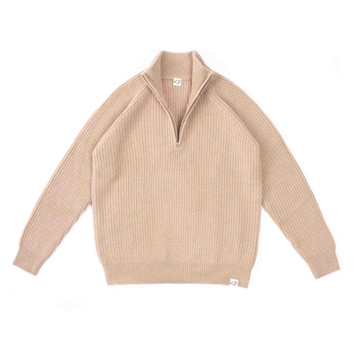 Troyer made from camel wool, beige