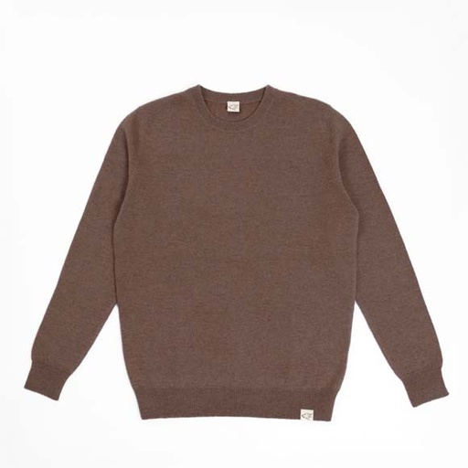 Slim Fit Pullover made of yak wool, yak brown